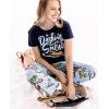 imageLazy One Pajamas for Women Cute Pajama Pants Cat and Dog Pajamas for Women Comfy Womens PJsDashing Through the Snow Pajama Shirt