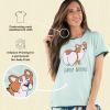 imageLazy One Pajamas for Women Cute Pajama Pants Cat and Dog Pajamas for Women Comfy Womens PJsLoafin Around Pajama Shirt