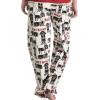 imageLazy One Pajamas for Women Cute Pajama Pants Cat and Dog Pajamas for Women Comfy Womens PJsWhite