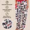 imageLazy One Pajamas for Women Cute Pajama Pants Cat and Dog Pajamas for Women Comfy Womens PJsWhite