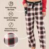 imageLazy One Pajamas for Women Cute Pajama Pants and Long Sleeve Top SeparatesBlack Plaid Womens Pajama Pant