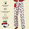 imageLazy One Pajamas for Women Cute Pajama Pants and Long Sleeve Top SeparatesChristmas Cars Womens Pajama Pant