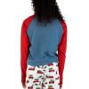 imageLazy One Pajamas for Women Cute Pajama Pants and Long Sleeve Top SeparatesChristmas Cars Womens Pajama Shirt