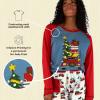 imageLazy One Pajamas for Women Cute Pajama Pants and Long Sleeve Top SeparatesChristmas Cars Womens Pajama Shirt