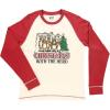 imageLazy One Pajamas for Women Cute Pajama Pants and Long Sleeve Top SeparatesChristmas With the Herd Pajama Shirt