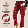 imageLazy One Pajamas for Women Cute Pajama Pants and Long Sleeve Top SeparatesMoose Plaid Womens Pajama Pant