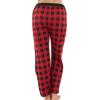 imageLazy One Pajamas for Women Cute Pajama Pants and Long Sleeve Top SeparatesMoose Plaid Womens Pajama Pant