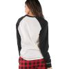 imageLazy One Pajamas for Women Cute Pajama Pants and Long Sleeve Top SeparatesMoose Plaid Womens Pajama Shirt