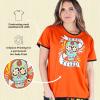 imageLazy One Pajamas for Women Cute Pajama Pants and Top SeparatesDead Tired Orange Womens Pajama Shirt