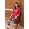 imageLazy One Womens Leggings and Tees Pajama Separates Cozy Loungewear for WomenCabin Fair Isle Womens Pajama Legging