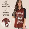 imageLazy One Womens Leggings and Tees Pajama Separates Cozy Loungewear for WomenSilent Night Womens Pajama Shirt