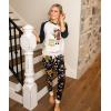 imageLazy One Womens Leggings and Tees Pajama Separates Cozy Loungewear for WomenSmore Sleep Pajama Shirt