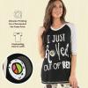 imageLazy One Womens Leggings and Tees Pajama Separates Cozy Loungewear for WomenSushi Womens Pajama Shirt