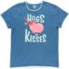 Blue Hogs and Kisses Pajama Shirt