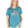 No Wake Zone Womens Pajama Shirt