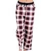 Black Plaid Womens Pajama Pant