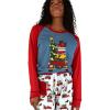 Christmas Cars Womens Pajama Shirt