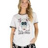 Dead Tired Womens Pajama Shirt Gray