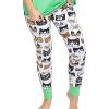 imageLazy One Womens Leggings and Tees Pajama Separates Cozy Loungewear for WomenCattitude Pajama Leggings