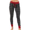 Grey Buffalo Check Womens Pajama Leggings