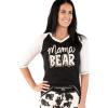 Mama Bear Womens Pajama Shirt