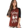 Silent Night Womens Pajama Shirt
