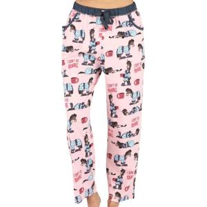 imageLazy One Pajamas for Women Cute Farm Pajama Pants and Top SeparatesDont Do Mornings Horse Pajama Pant