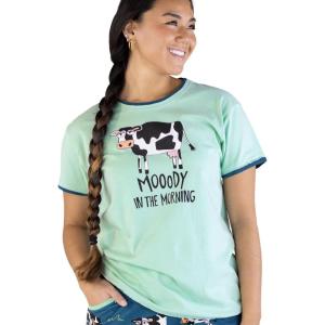 imageLazy One Pajamas for Women Cute Farm Pajama Pants and Top SeparatesMoody Womens Pajama Shirt