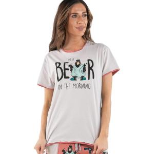 imageLazy One Pajamas for Women Cute Garden and Bear Pajama Pants and Top SeparatesBear in Am Pajama Shirt