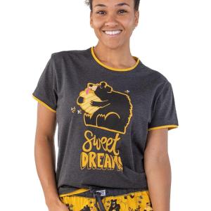 imageLazy One Pajamas for Women Cute Garden and Bear Pajama Pants and Top SeparatesSweet Dreams Womens Pajama Shirt