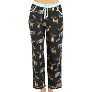imageLazy One Pajamas for Women Cute Moose Pajama Pants and Top SeparatesTrophy Wife Womens Pajama Pant Gray