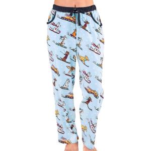 imageLazy One Pajamas for Women Cute Pajama Pants Cat and Dog Pajamas for Women Comfy Womens PJsDashing Through the Snow Pajama Pants
