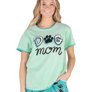 imageLazy One Pajamas for Women Cute Pajama Pants Cat and Dog Pajamas for Women Comfy Womens PJsDog Mom Womens Pajama Shirt