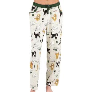 imageLazy One Pajamas for Women Cute Pajama Pants Cat and Dog Pajamas for Women Comfy Womens PJsFetching Tired Doodle Pajama Pant