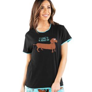 imageLazy One Pajamas for Women Cute Pajama Pants Cat and Dog Pajamas for Women Comfy Womens PJsLong to Be Around You Pajama Shirt