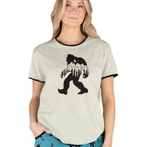 imageLazy One Pajamas for Women Cute Pajama Pants Cat and Dog Pajamas for Women Comfy Womens PJsMountain Bigfoot Womens Pajama Shirt