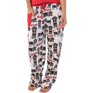 imageLazy One Pajamas for Women Cute Pajama Pants Cat and Dog Pajamas for Women Comfy Womens PJsWhite