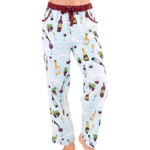 imageLazy One Pajamas for Women Cute Pajama Pants and Top SeparatesOn Cloud Wine Womens Pajama Pants