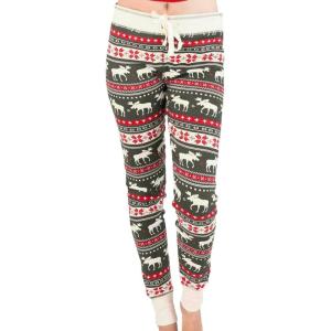 imageLazy One Womens Leggings and Tees Pajama Separates Cozy Loungewear for WomenCabin Fair Isle Womens Pajama Legging