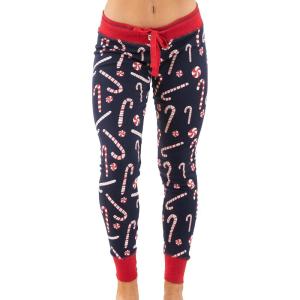 imageLazy One Womens Leggings and Tees Pajama Separates Cozy Loungewear for WomenCandy Cane Womens Pajama Legging