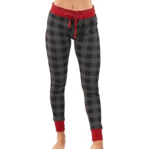 imageLazy One Womens Leggings and Tees Pajama Separates Cozy Loungewear for WomenGrey Buffalo Check Womens Pajama Leggings