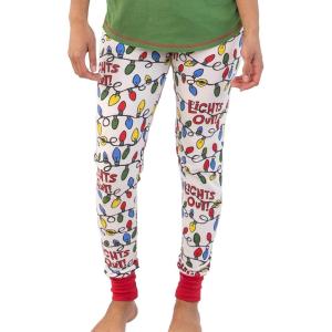 imageLazy One Womens Leggings and Tees Pajama Separates Cozy Loungewear for WomenLights Out Womens Pajama Leggings