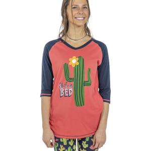 imageLazy One Womens Leggings and Tees Pajama Separates Cozy Loungewear for WomenStuck in Bed Pajama Shirt