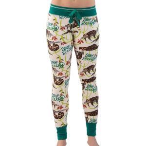 imageStay Sleepy Sloth LazyOne Womens Leggings and Tees Pajama Separates Cozy Loungewear for Women Lazy Animal Medium