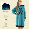 imageLazy One Oversized Hoodie Sweatshirt Comfortable Sleepwear Sweater Dress For WomenBigfoot Sleep Hoodie