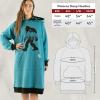 imageLazy One Oversized Hoodie Sweatshirt Comfortable Sleepwear Sweater Dress For WomenBigfoot Sleep Hoodie