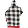 imageLazy One Oversized Hoodie Sweatshirt Comfortable Sleepwear Sweater Dress For WomenBlack  White Plaid Sleep Hoodie