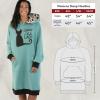 imageLazy One Oversized Hoodie Sweatshirt Comfortable Sleepwear Sweater Dress For WomenCrazy Cat Lady Sleep Hoodie