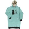 imageLazy One Oversized Hoodie Sweatshirt Comfortable Sleepwear Sweater Dress For WomenCrazy Cat Lady Sleep Hoodie