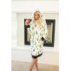 imageLazy One Oversized Hoodie Sweatshirt Comfortable Sleepwear Sweater Dress For WomenEvergreen Plaid Sleep Hoodie